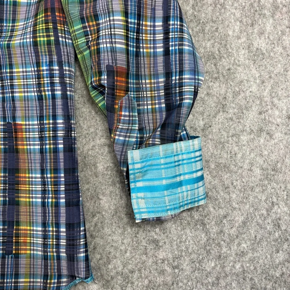 Georg Roth Los Angeles Mens Large‎ Multicolor Stripe Abstract Artwear Modern